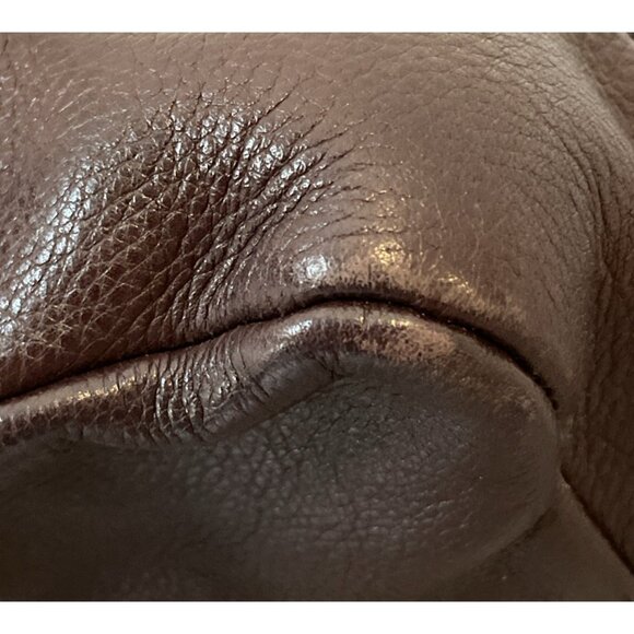 Libaire Pebbled Brown Leather Small Backpack Purse Bag 90's USA Classic Vintage‎ - Picture 6 of 14